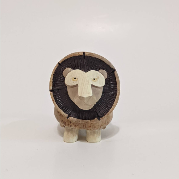 Enesco Home Grown Mushroom Lion Figurine RARE Anthropomorphic Animal No Box - Picture 8 of 8